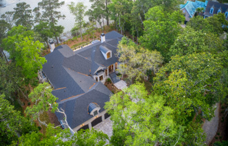 Aerial view of The Landings